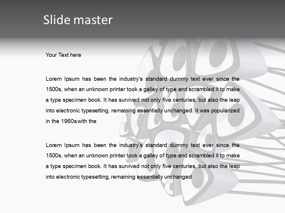 Wire White Contrast PowerPoint Template