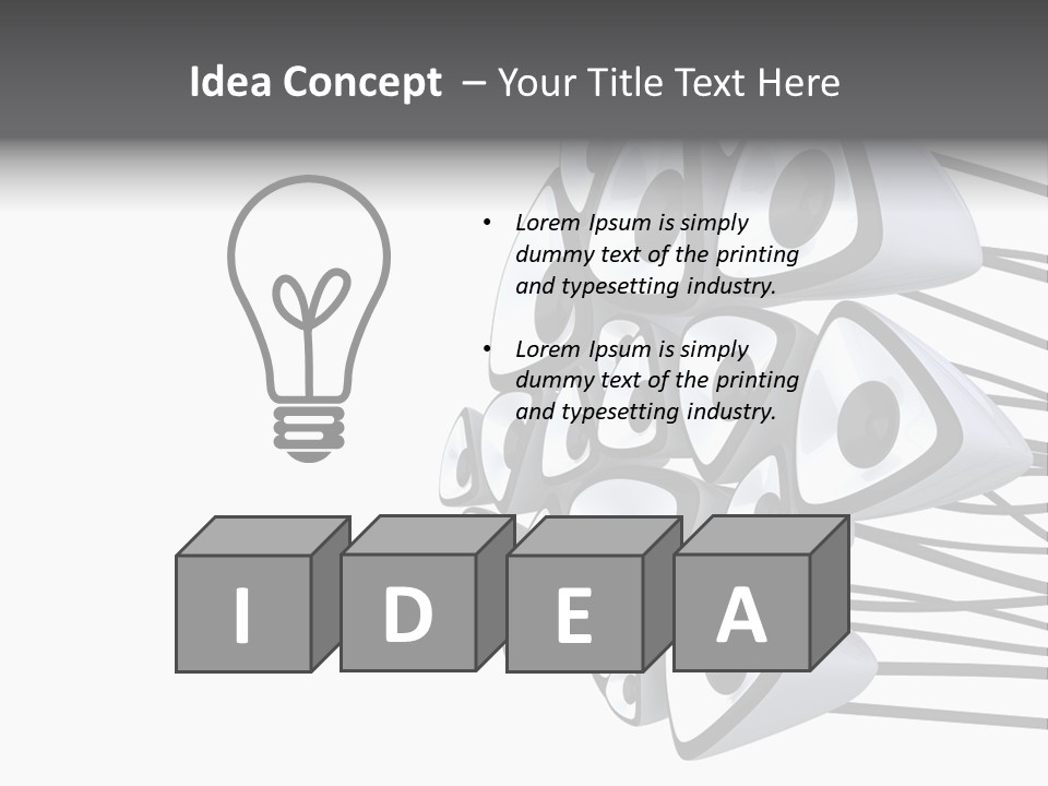 Wire White Contrast PowerPoint Template