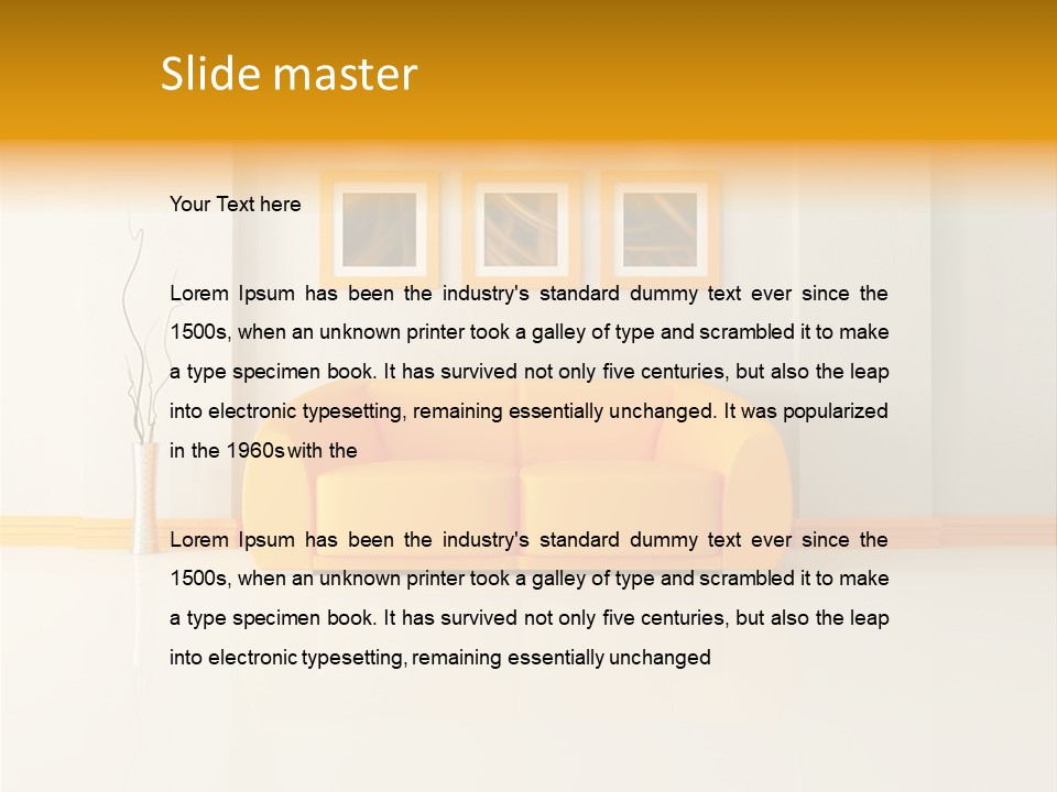 Relax Wall Home PowerPoint Template