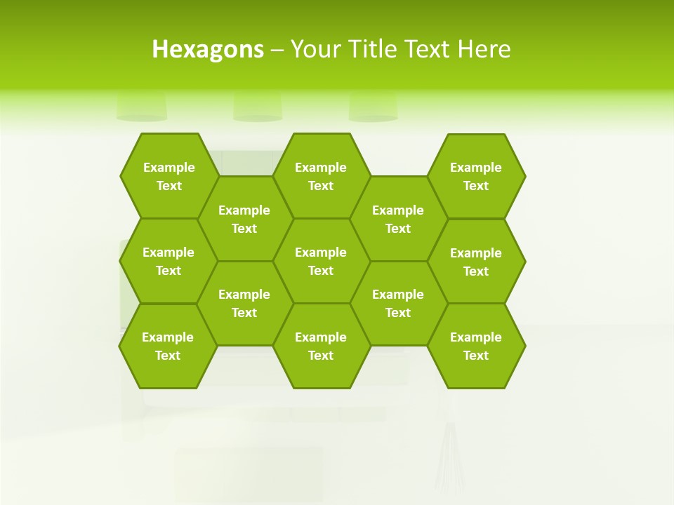 Lounge Furniture Green PowerPoint Template