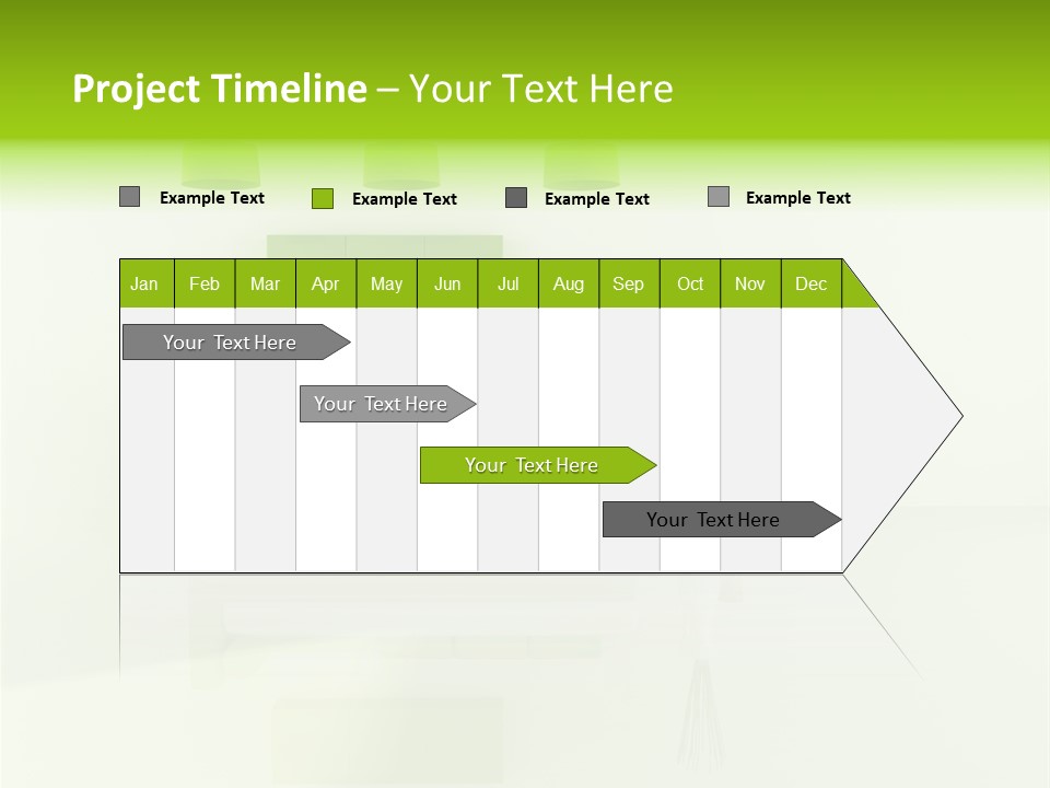Lounge Furniture Green PowerPoint Template