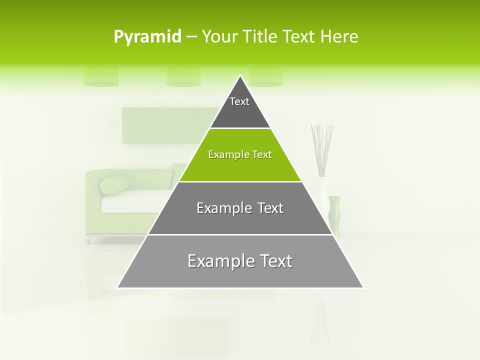 Lounge Furniture Green PowerPoint Template