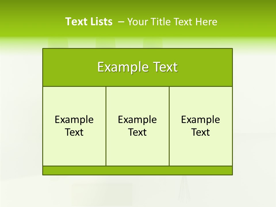 Lounge Furniture Green PowerPoint Template
