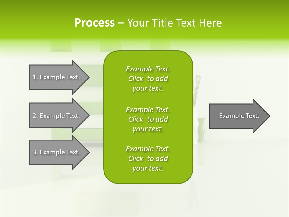 Lounge Furniture Green PowerPoint Template