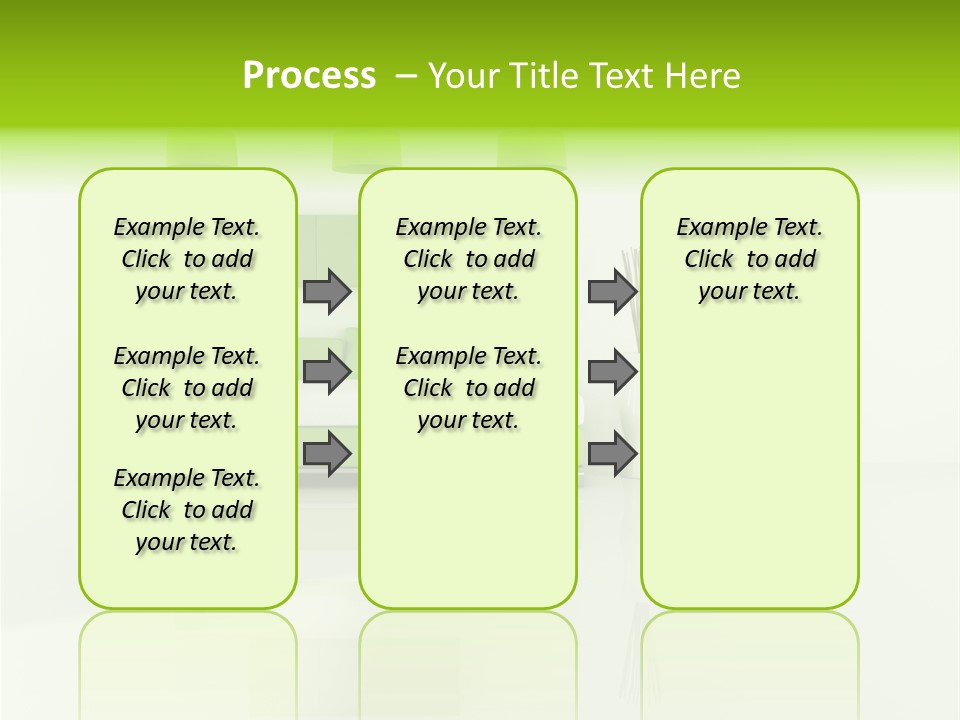 Lounge Furniture Green PowerPoint Template