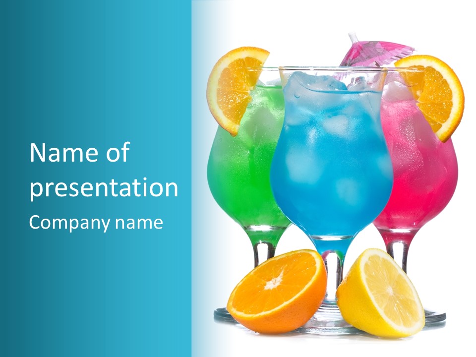 Meal Citrus Slice PowerPoint Template