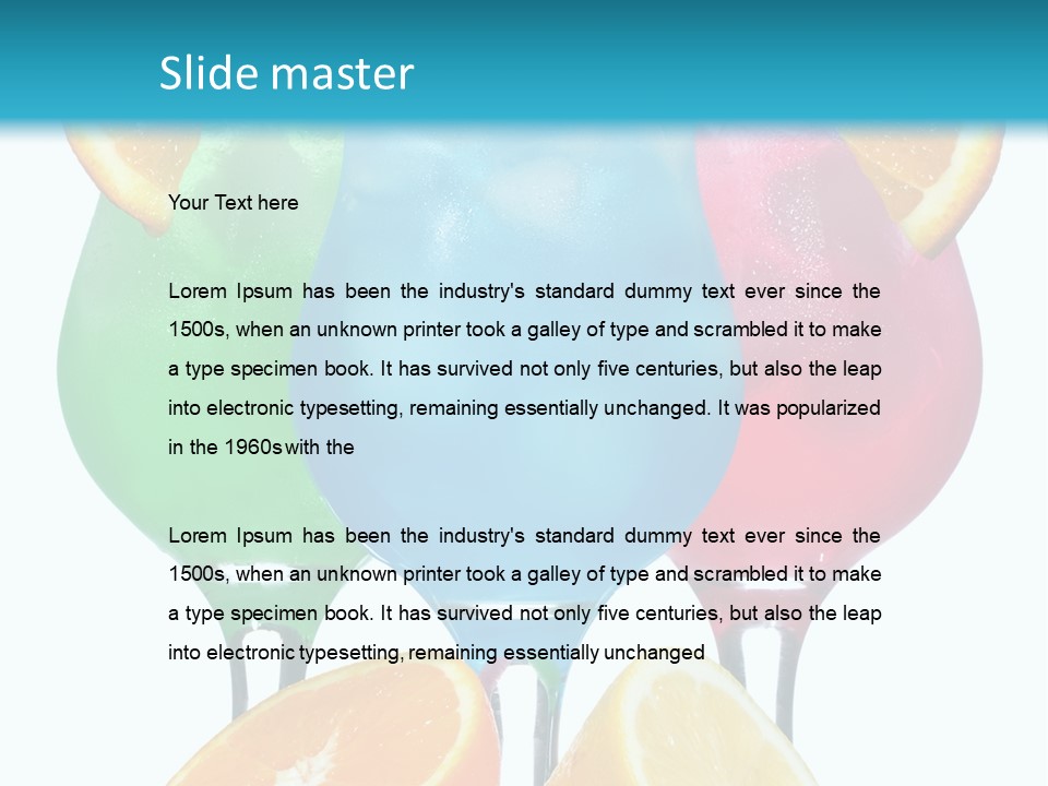 Meal Citrus Slice PowerPoint Template