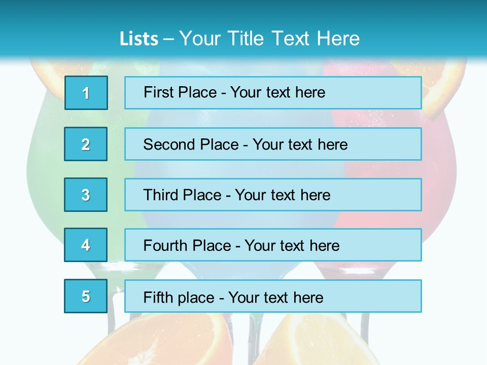 Meal Citrus Slice PowerPoint Template