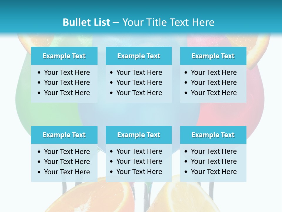 Meal Citrus Slice PowerPoint Template