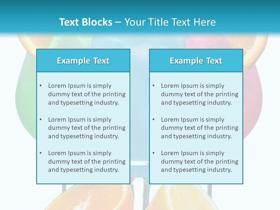 Meal Citrus Slice PowerPoint Template