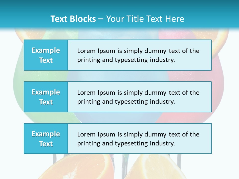 Meal Citrus Slice PowerPoint Template