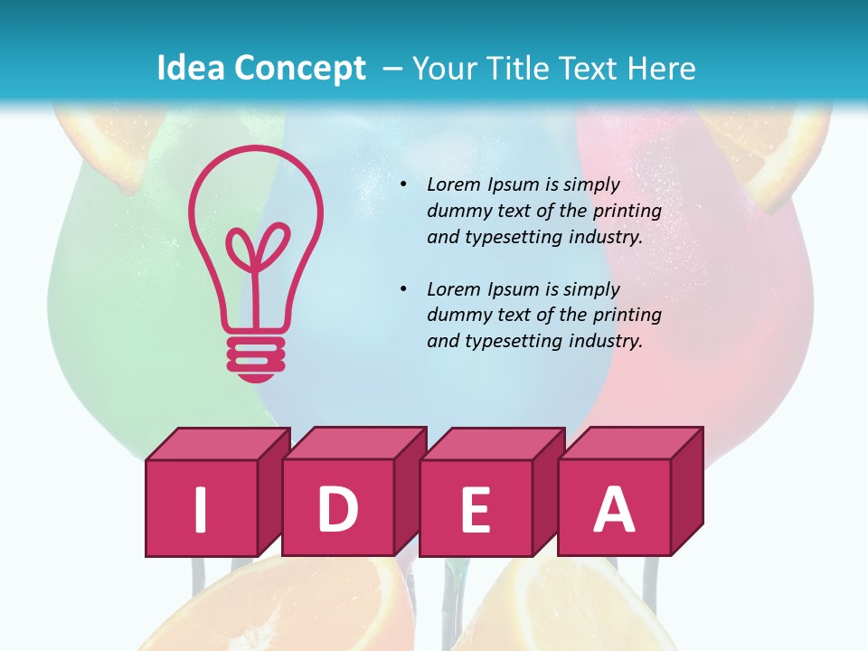 Meal Citrus Slice PowerPoint Template