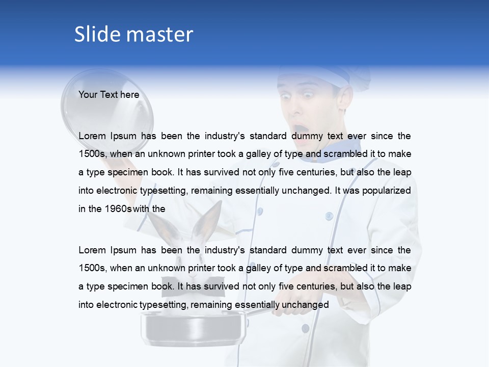 Shocked Cover Young PowerPoint Template