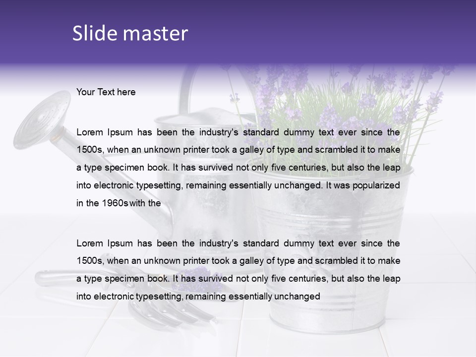 Can Herb Gardening PowerPoint Template