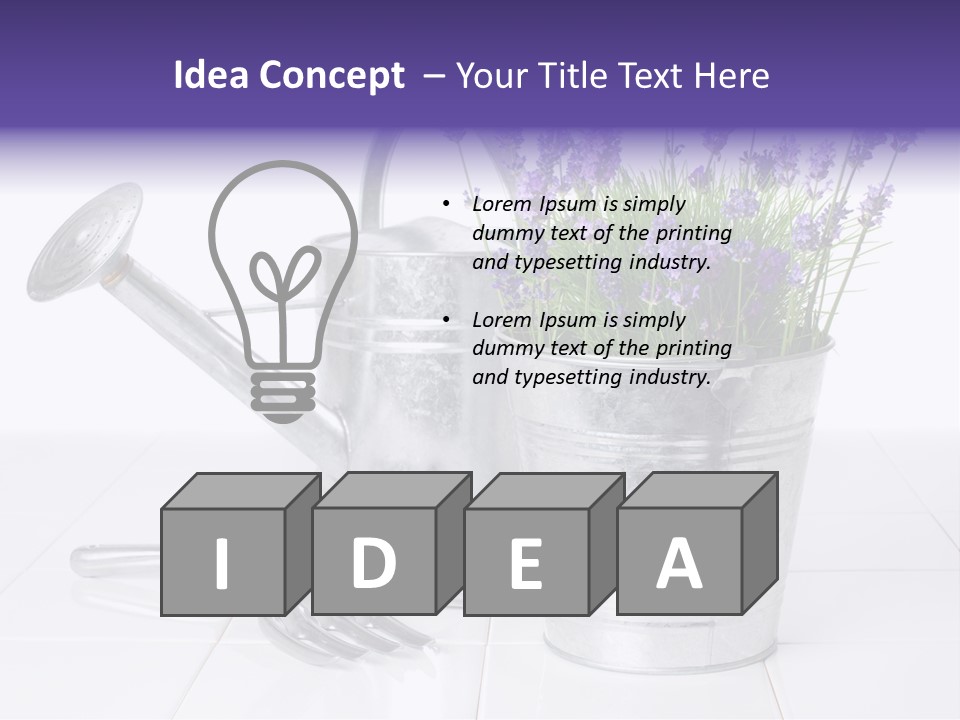 Can Herb Gardening PowerPoint Template