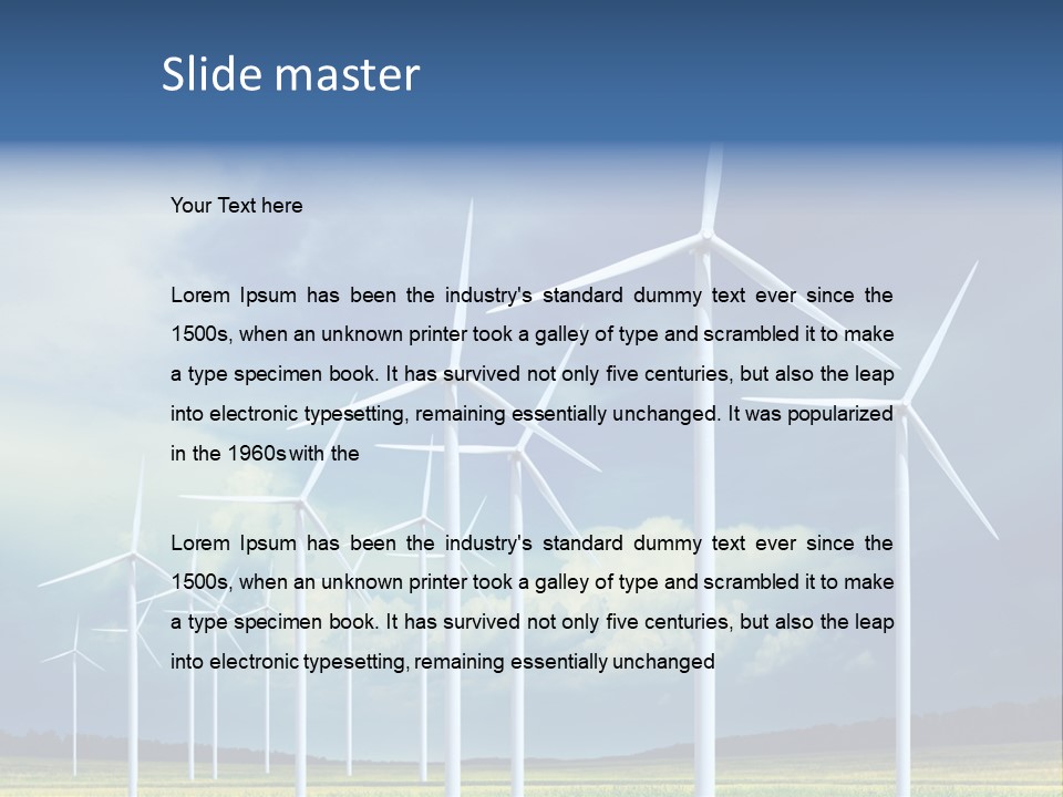 Field Generator Sustainability PowerPoint Template