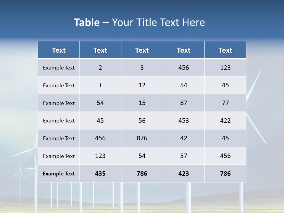 Field Generator Sustainability PowerPoint Template