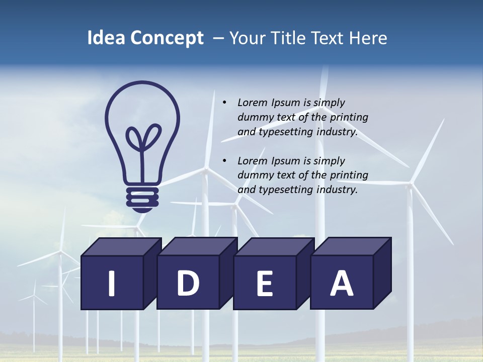 Field Generator Sustainability PowerPoint Template