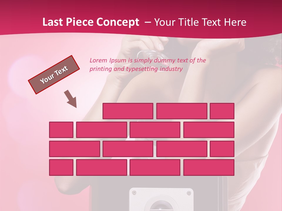 Nightclub Cocktail Model PowerPoint Template