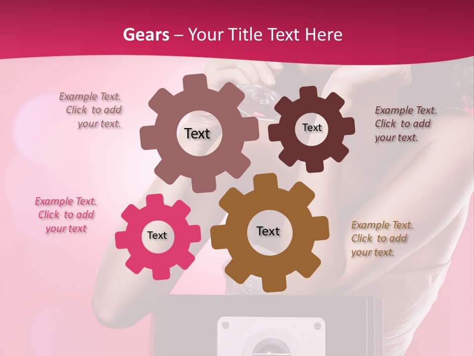 Nightclub Cocktail Model PowerPoint Template