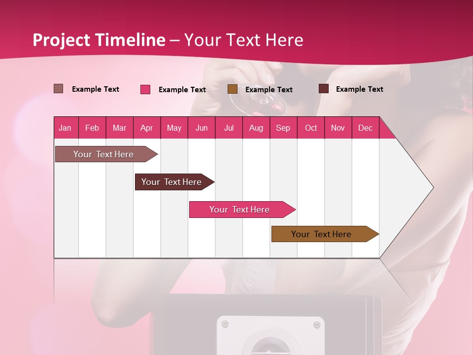 Nightclub Cocktail Model PowerPoint Template