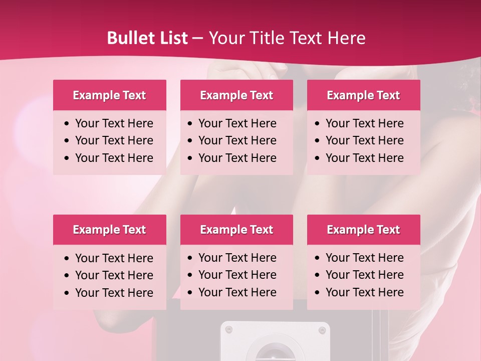 Nightclub Cocktail Model PowerPoint Template