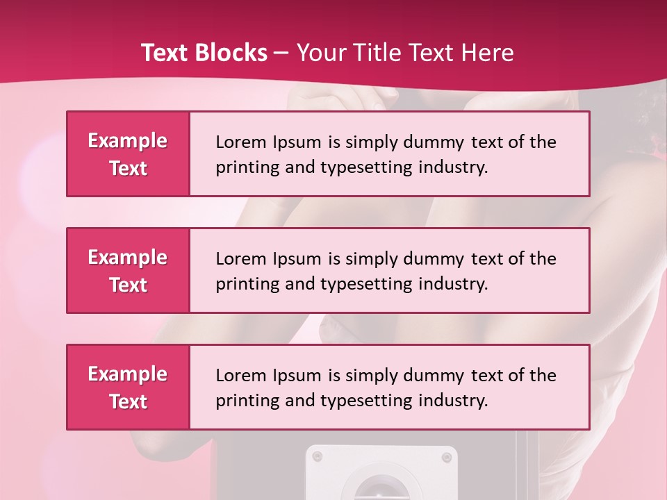 Nightclub Cocktail Model PowerPoint Template