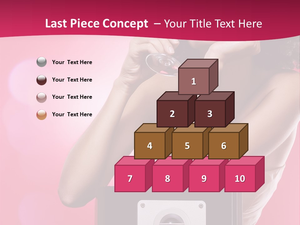 Nightclub Cocktail Model PowerPoint Template