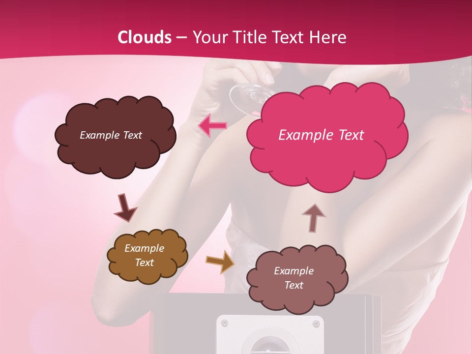 Nightclub Cocktail Model PowerPoint Template