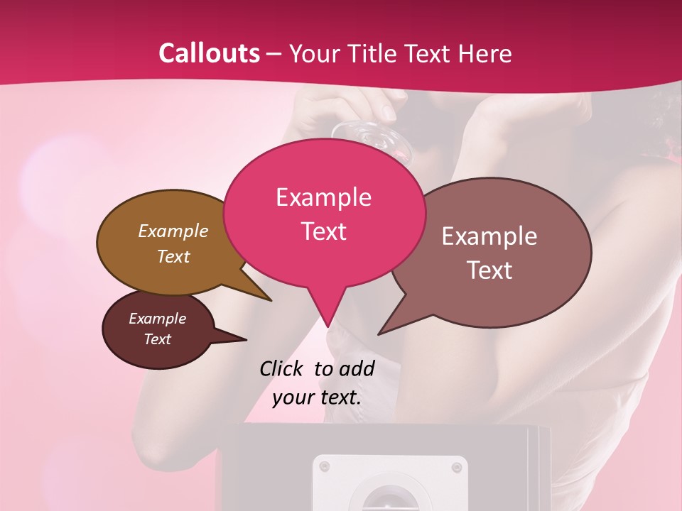 Nightclub Cocktail Model PowerPoint Template