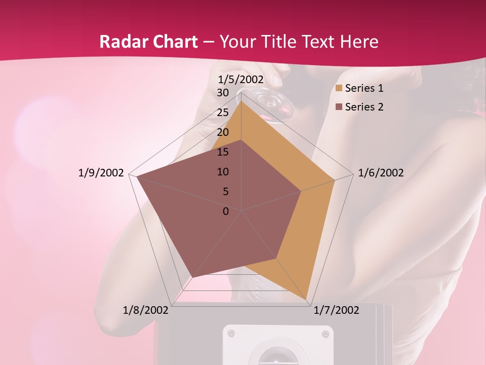 Nightclub Cocktail Model PowerPoint Template