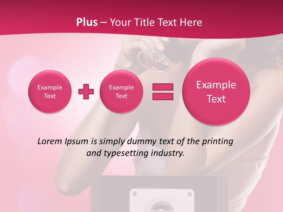 Nightclub Cocktail Model PowerPoint Template