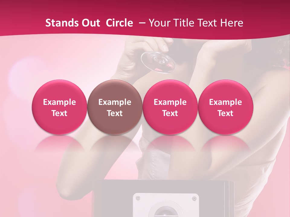 Nightclub Cocktail Model PowerPoint Template