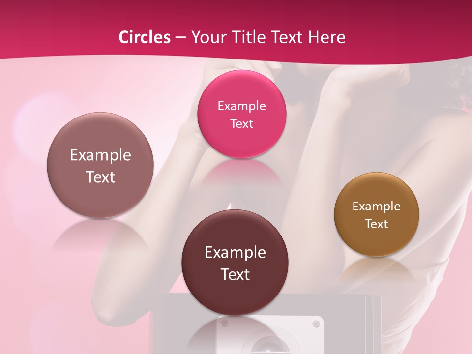 Nightclub Cocktail Model PowerPoint Template