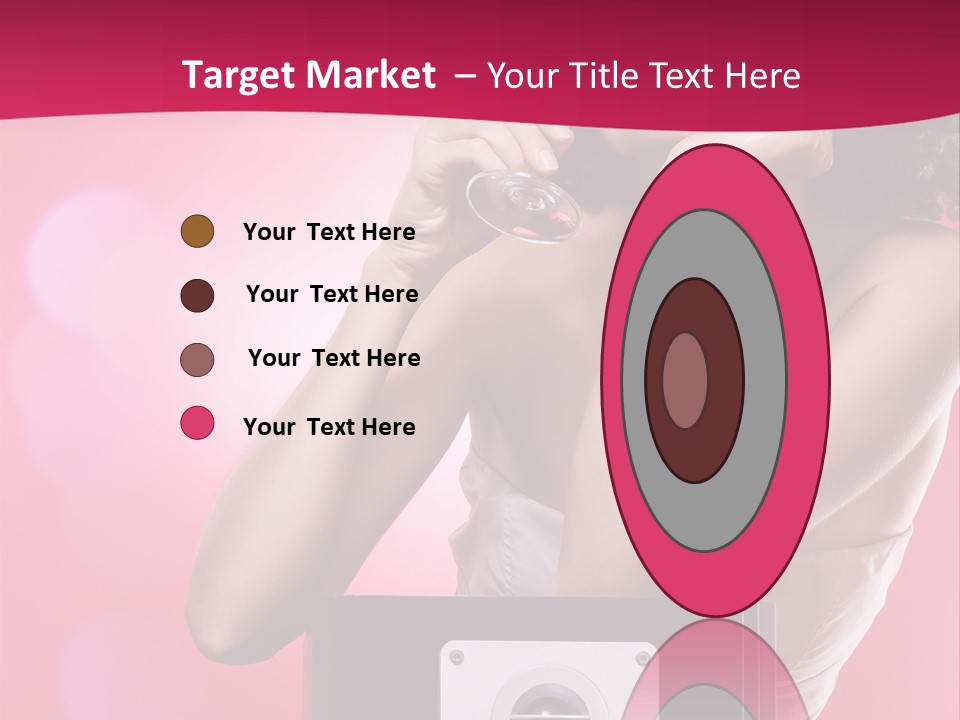 Nightclub Cocktail Model PowerPoint Template