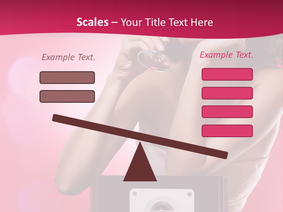 Nightclub Cocktail Model PowerPoint Template