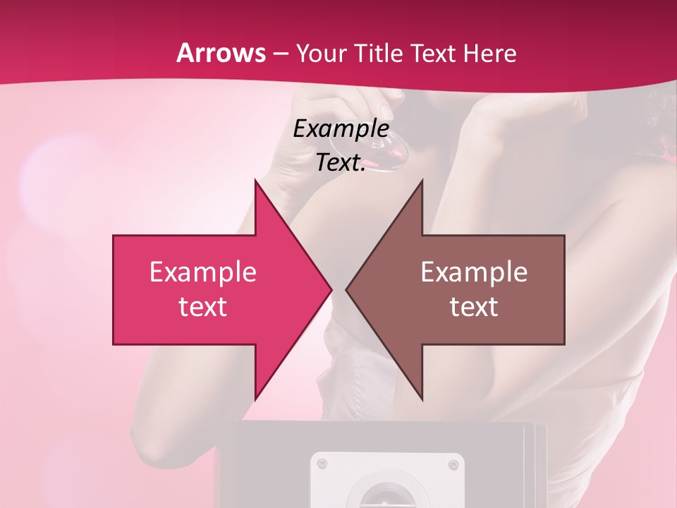 Nightclub Cocktail Model PowerPoint Template