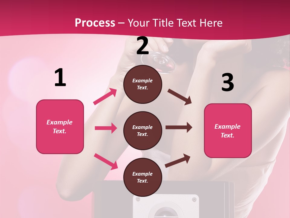 Nightclub Cocktail Model PowerPoint Template