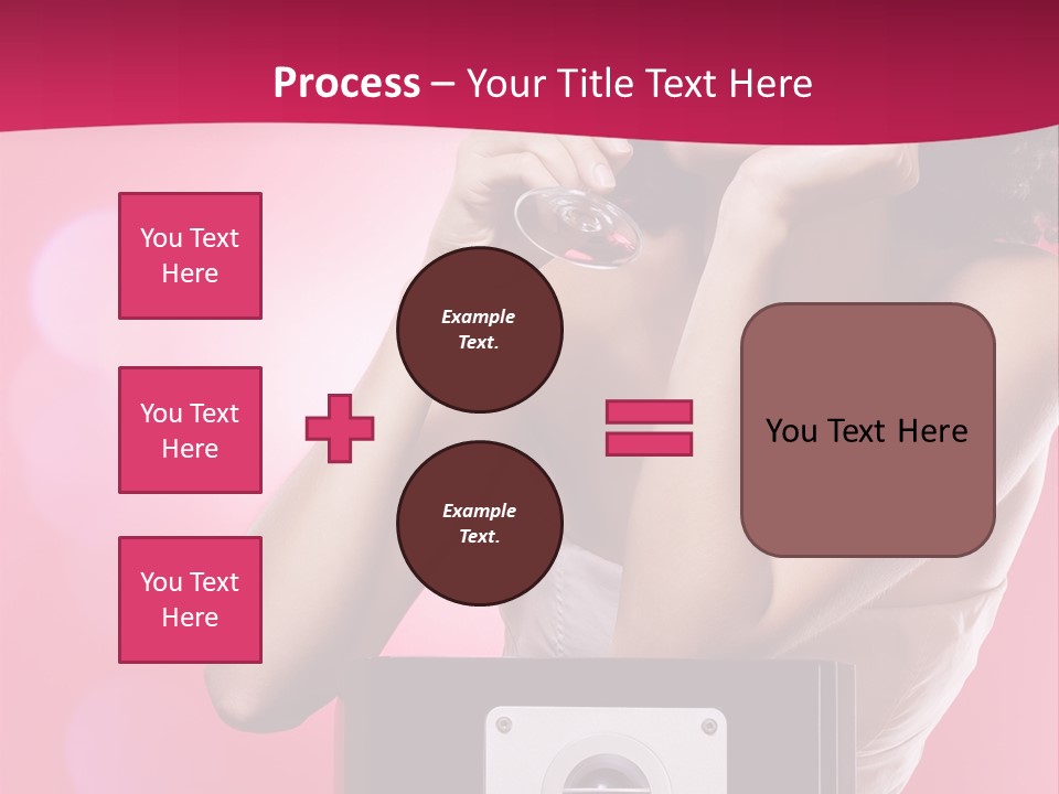 Nightclub Cocktail Model PowerPoint Template