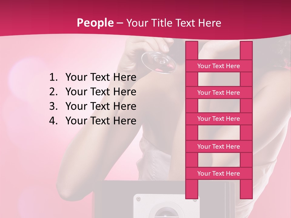 Nightclub Cocktail Model PowerPoint Template