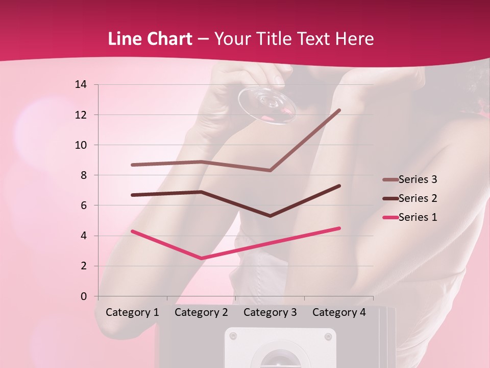 Nightclub Cocktail Model PowerPoint Template