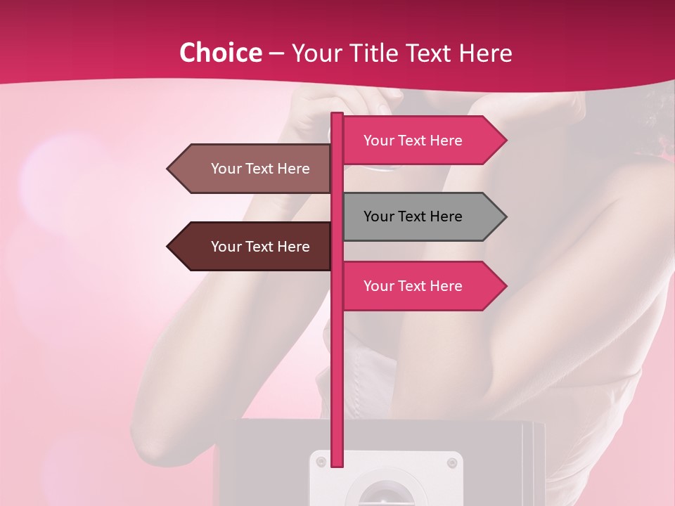 Nightclub Cocktail Model PowerPoint Template