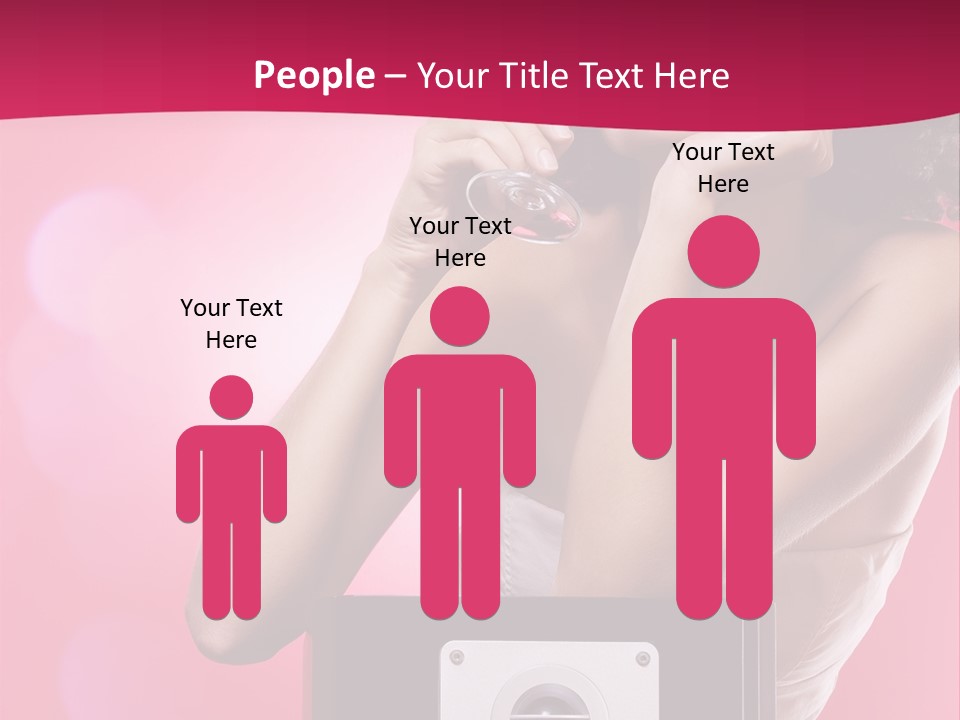 Nightclub Cocktail Model PowerPoint Template