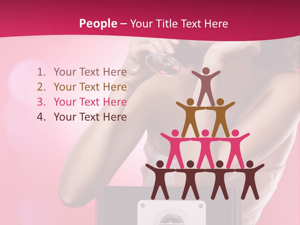 Nightclub Cocktail Model PowerPoint Template