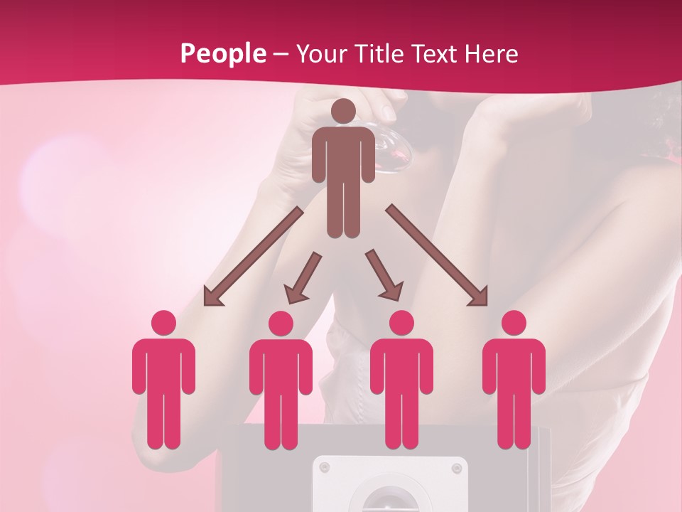 Nightclub Cocktail Model PowerPoint Template