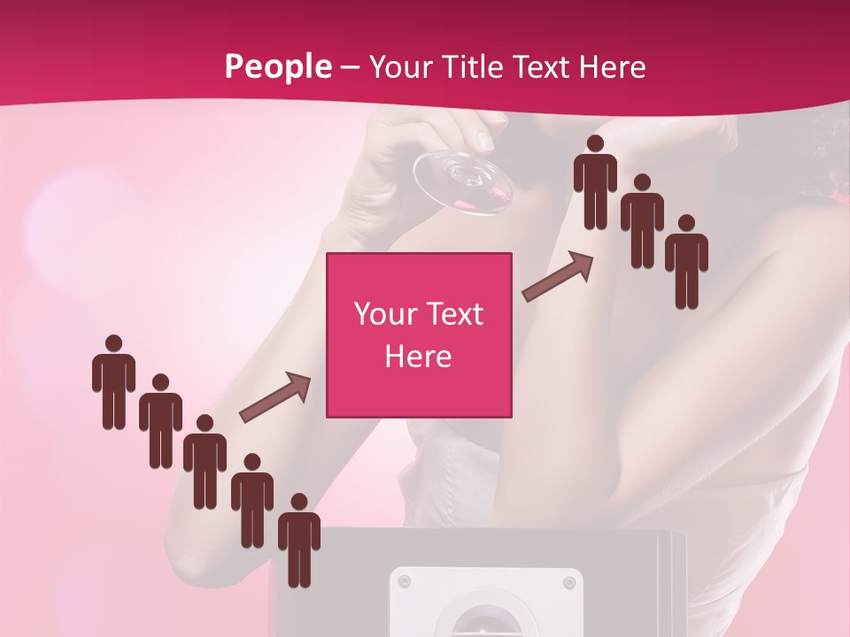 Nightclub Cocktail Model PowerPoint Template