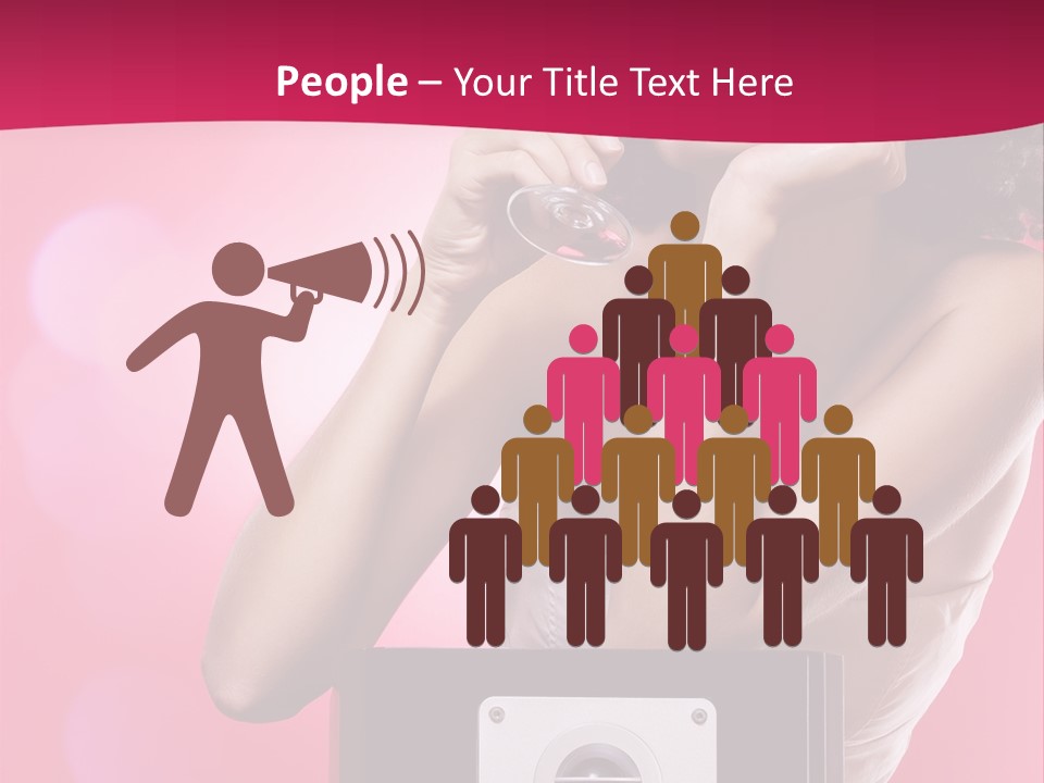 Nightclub Cocktail Model PowerPoint Template