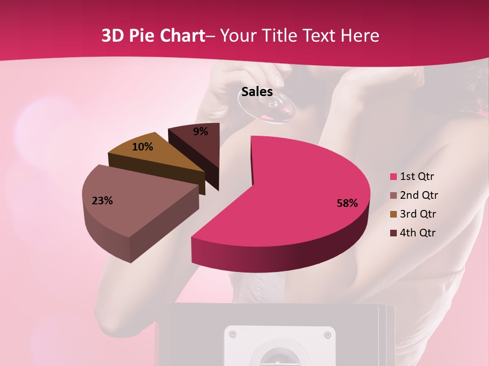 Nightclub Cocktail Model PowerPoint Template