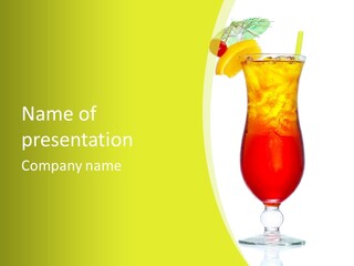 Liquor Background Drink PowerPoint Template