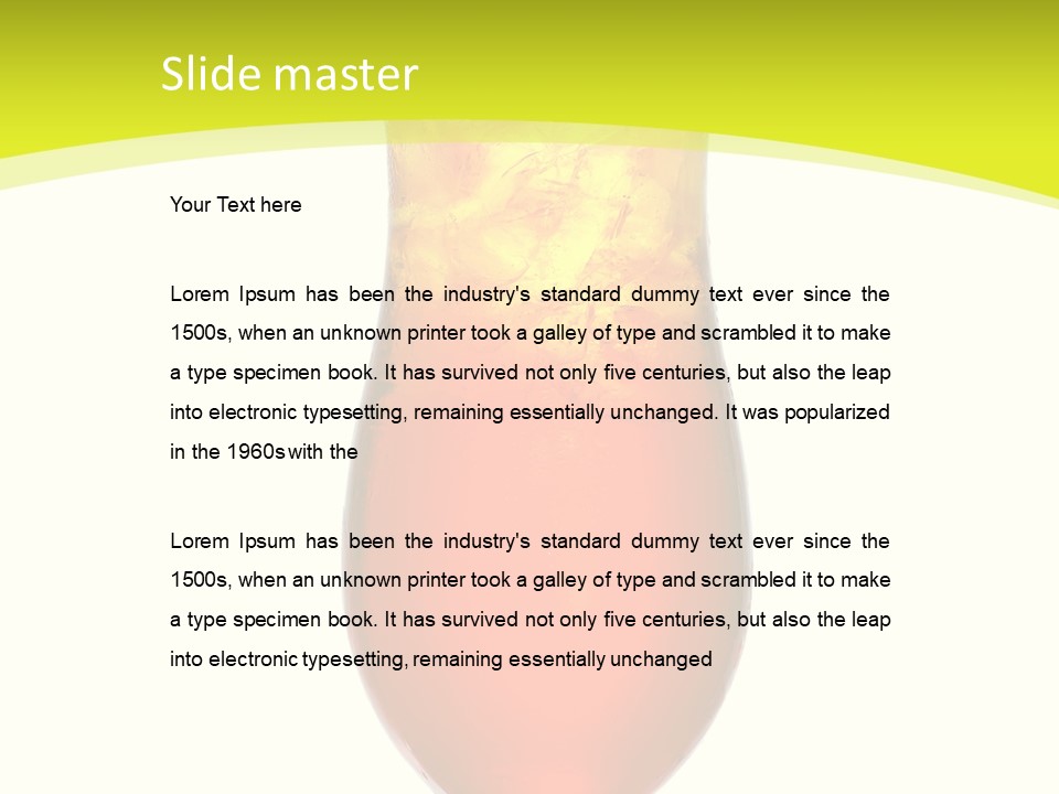 Liquor Background Drink PowerPoint Template
